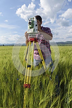 Wheat field Surveyor Engineer