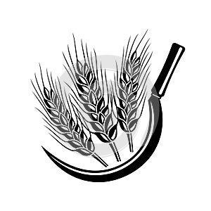 Wheat harvest icon.