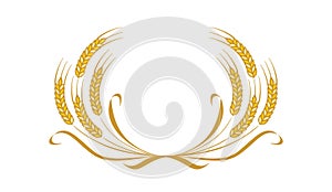 Wheat logo frame photo