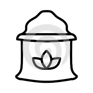 Wheat thin line vector icon