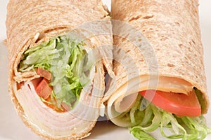 Wheat turkey wrap