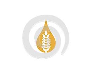 Wheat vector icon illustration