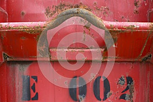 Wheatered Container in detail