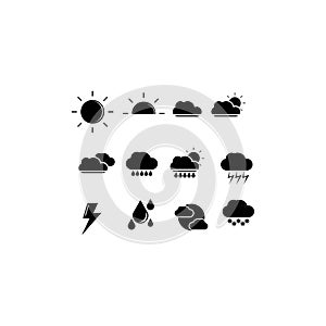 Wheather logo vector photo