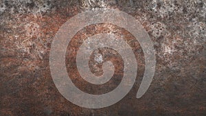 Wheathered rust and scratched steel texture background. 3d illustration