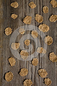 Wheaties cereal on wooden table