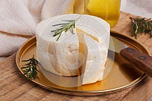 Wheel of brazilian traditional cheese Minas