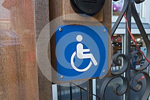 Wheel chair accessibility sign sysmbol