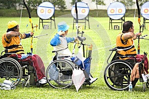 Wheel Chair Archery for Disabled Persons photo