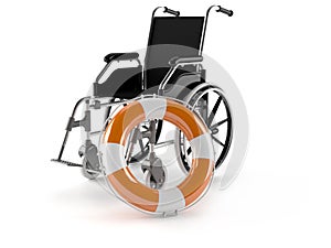 Wheel chair with buoy