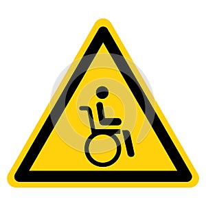 Wheel Chair Hospital Symbol, Vector Illustration, Isolate On White Background Label. EPS10