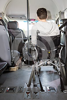 Wheel chair in minivan