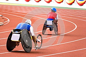 Wheel Chair Race for Disabled Persons