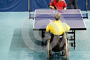 Wheel Chair Table Tennis for Disabled Persons