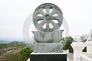 Wheel of the Dharma symbol of Buddhism