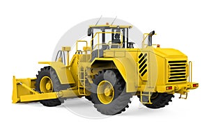 Wheel Dozer Isolated