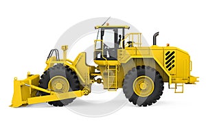 Wheel Dozer Isolated