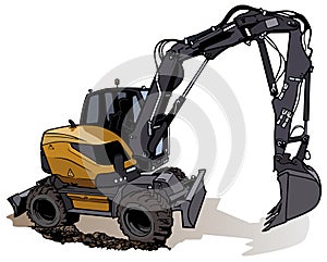 Wheel Excavator Machine