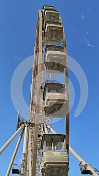 Wheel Ferries with blue sky background