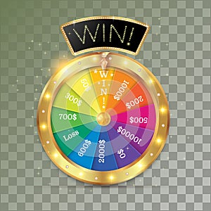 Wheel of fortune 3d object