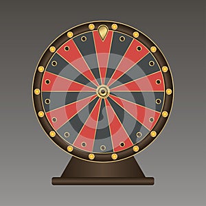 Wheel of fortune. Realistic template. Vector.