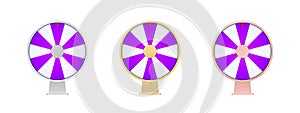 Wheel of Fortune. Spin lucky wheel. Casino spinning fortune wheel. Vector illustration