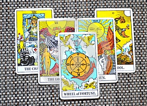 Wheel of Fortune Tarot Card Growth Abundance Good omen