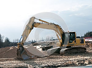 Wheel loader excavator
