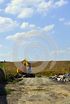 Wheel loader excavator stands