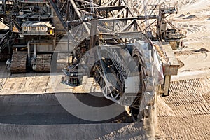 Wheel mining excavator open pit mine