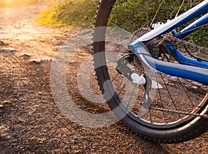 Wheel mountain bike bicycle detail