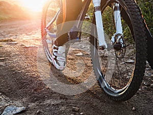 Wheel mountain bike bicycle detail