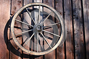 Wheel of an old carriage