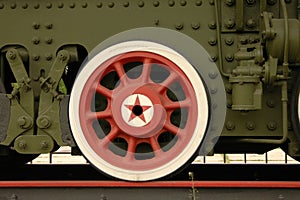 Wheel of old train