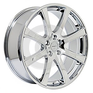 Wheel rim isolated on white background photo