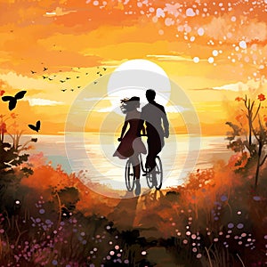 Wheel of Romance: A Couples' Bike Ride