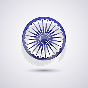 The wheel symbol on the India flag is Dharmachakra Ashoka Chakra Wheel of Law ancient Indian solar sign