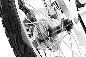 Wheel with tire of bicycle