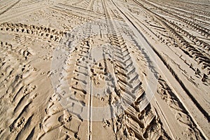 Wheel tracks