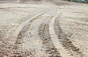 Wheel tracks detail