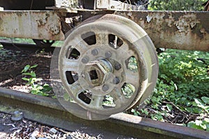 Wheel from train
