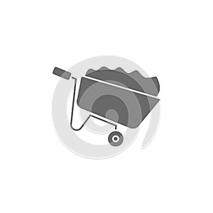 Wheelbarrow, farming icon. Simple vector agriculture icons for ui and ux, website or mobile application