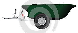Wheelbarrow trailer