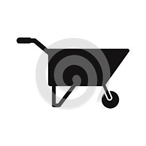 Wheelbarrow  Vector Icon which can easily modify or edit