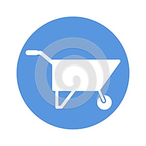 Wheelbarrow  Vector Icon which can easily modify or edit