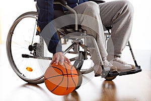 Wheelchair basketball player