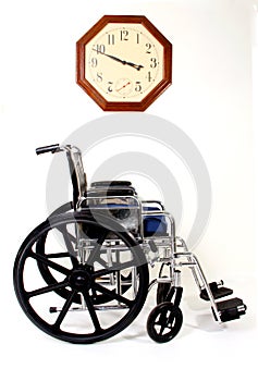 Wheelchair and Clock