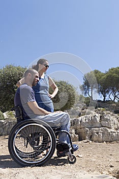 Wheelchair Couple Gaze