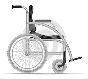 Wheelchair for disabled people stock vector illustration