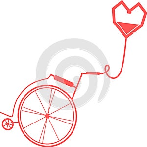 Wheelchair flat icon. Vector wheelchair icon. Attractive and Beautifully or Faithfully Designed Wheelchair Icon. Wheelchair, handi